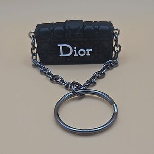 Black or Pink Dior Purse Key Chain